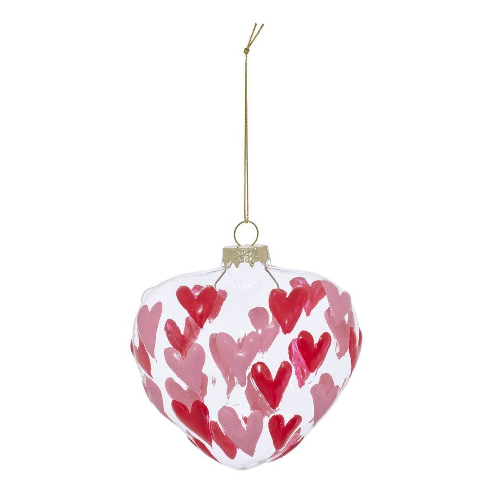 Sdn verre coeur rg rose 10cm