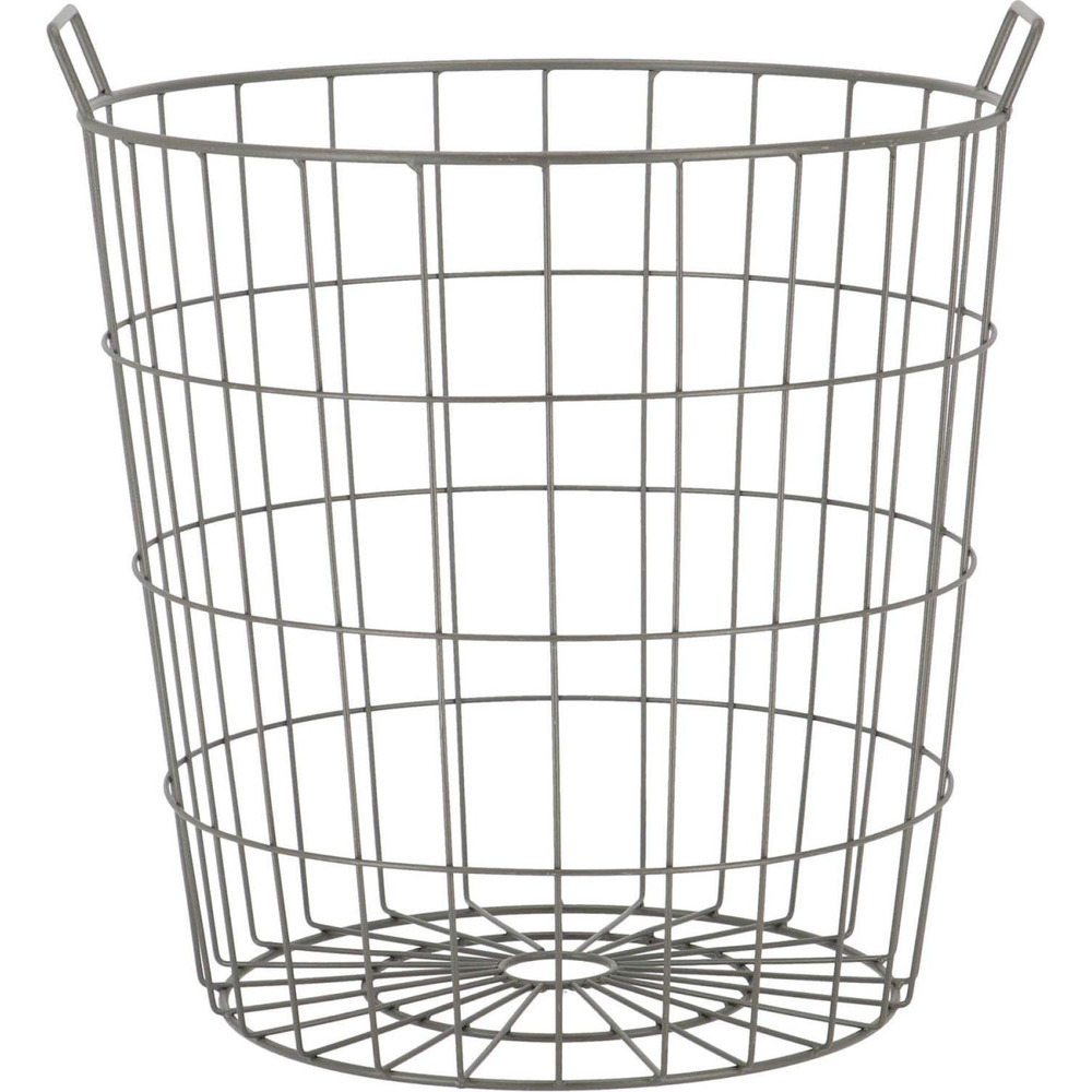 Corbeille ronde en métal grillagé 42 cm