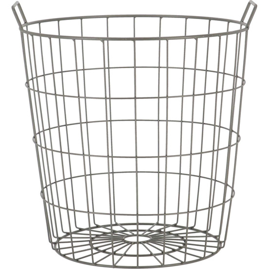 Corbeille ronde en métal grillagé 42 cm