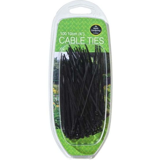 Lot de 100 colliers de serrage en nylon 10 cm