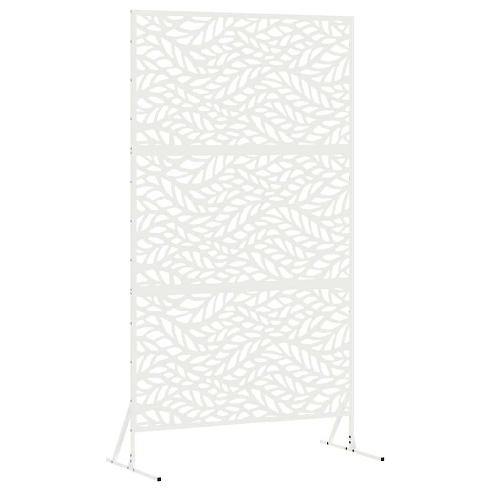 Écran de confidentialité blanc 100 x 50 x 180 cm acier