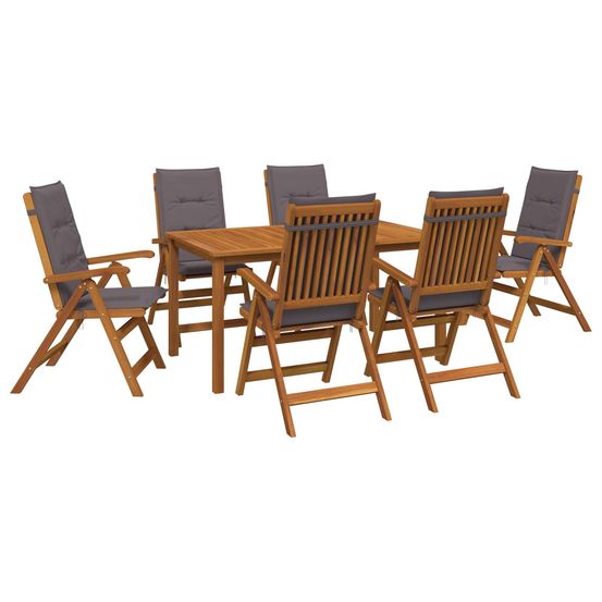 Ensemble de salle à manger pour jardin 6 place naturel