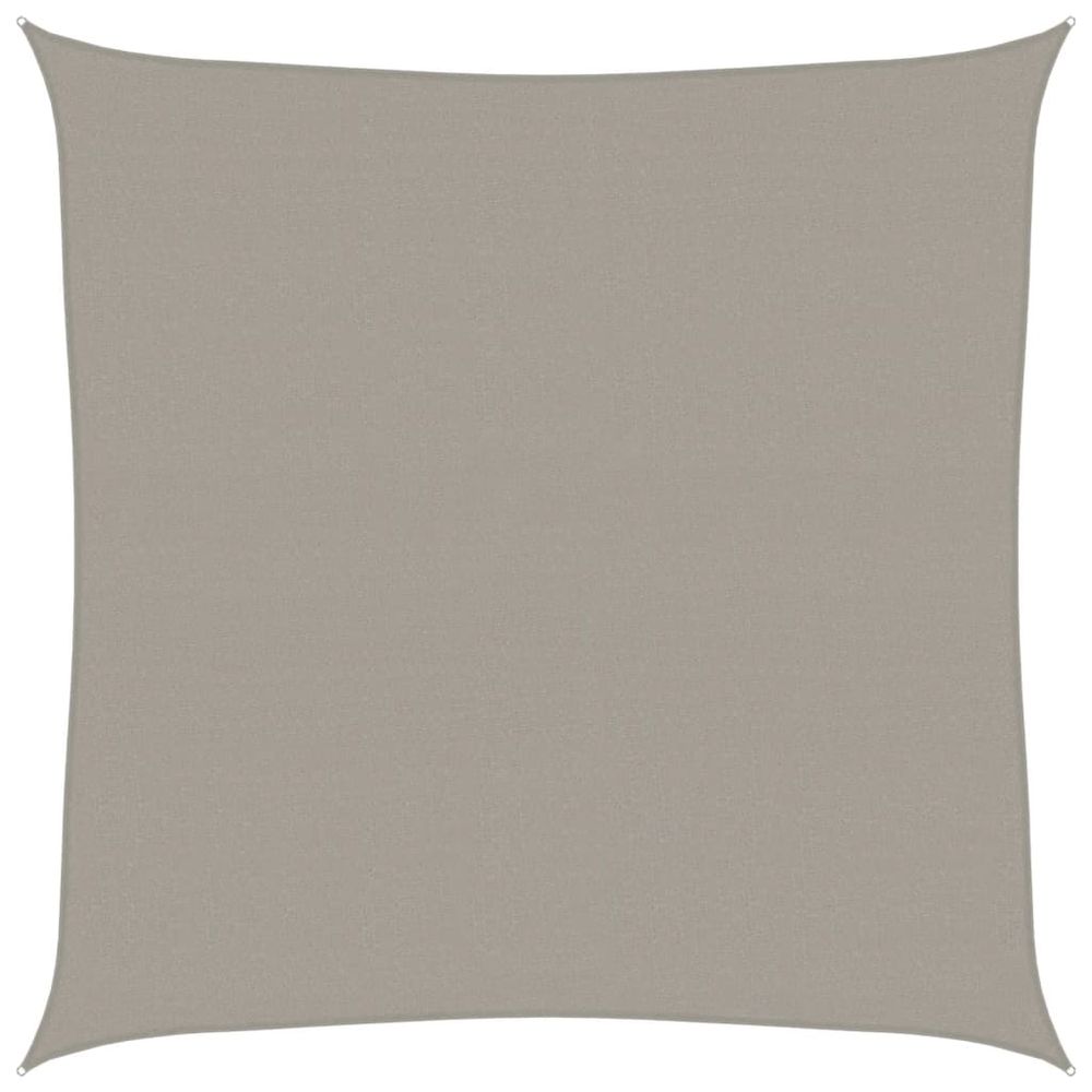 Voile d'ombrage 160 g/m² carré gris clair 4,5x4,5 m pehd