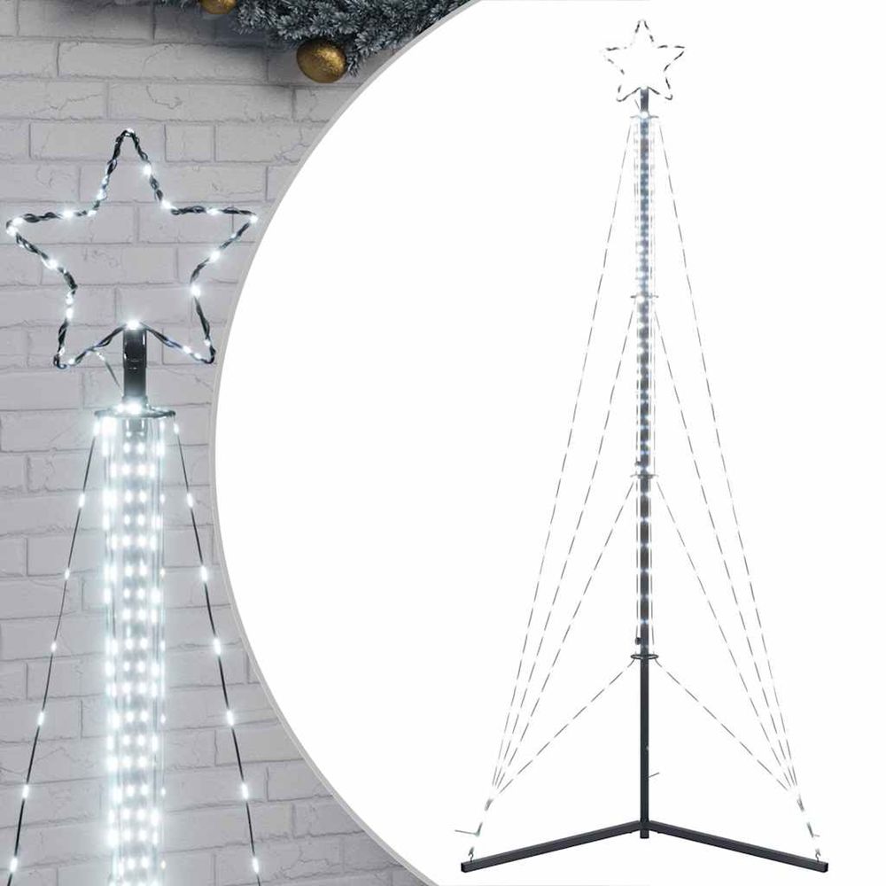 Sapin de noël à led 483 led blanc froid 240 cm