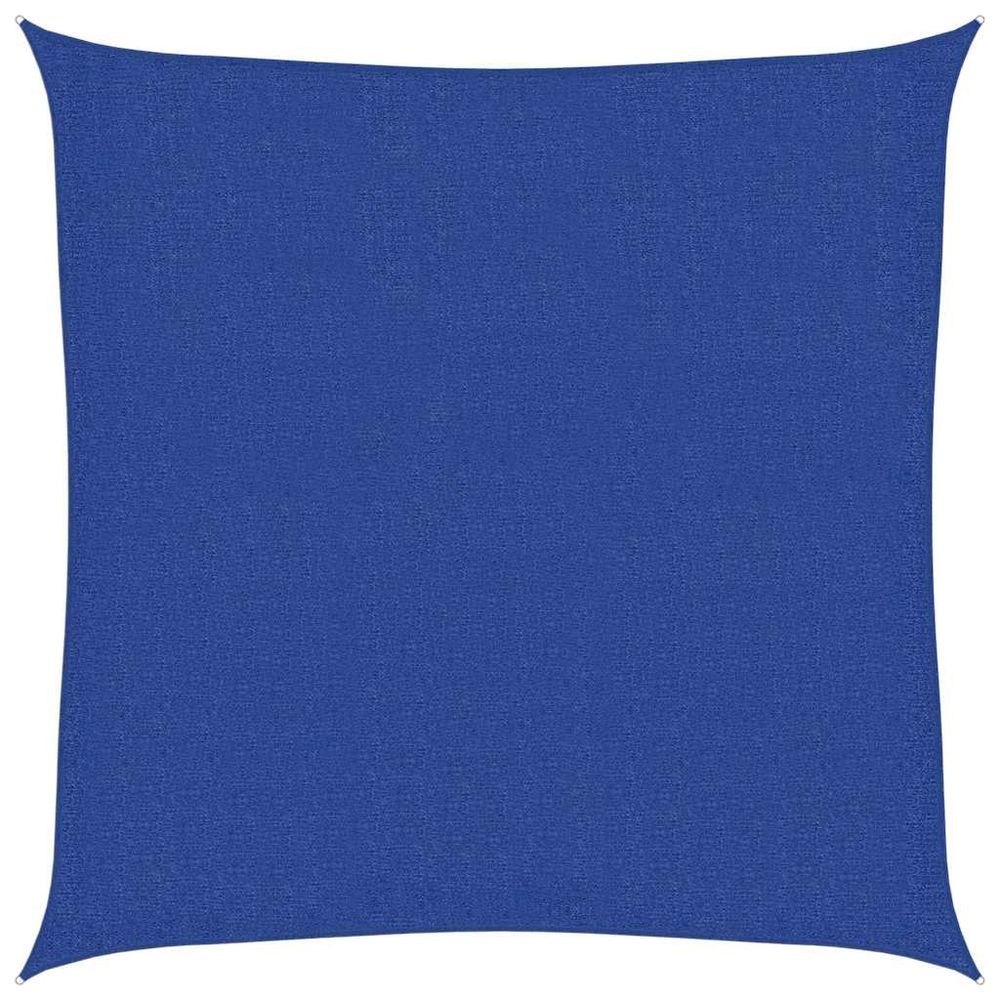 Voile d'ombrage 160 g/m² carré bleu 3,6x3,6 m pehd