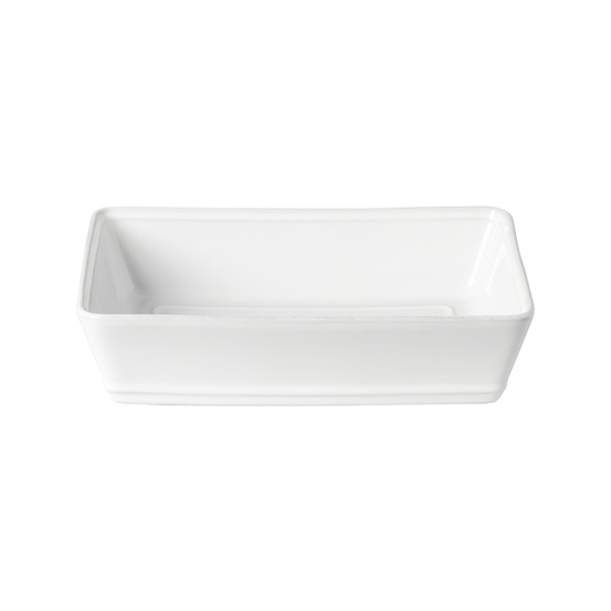Plat rectangulaire 29,7 x 22,2 cm friso blanc - costa nova
