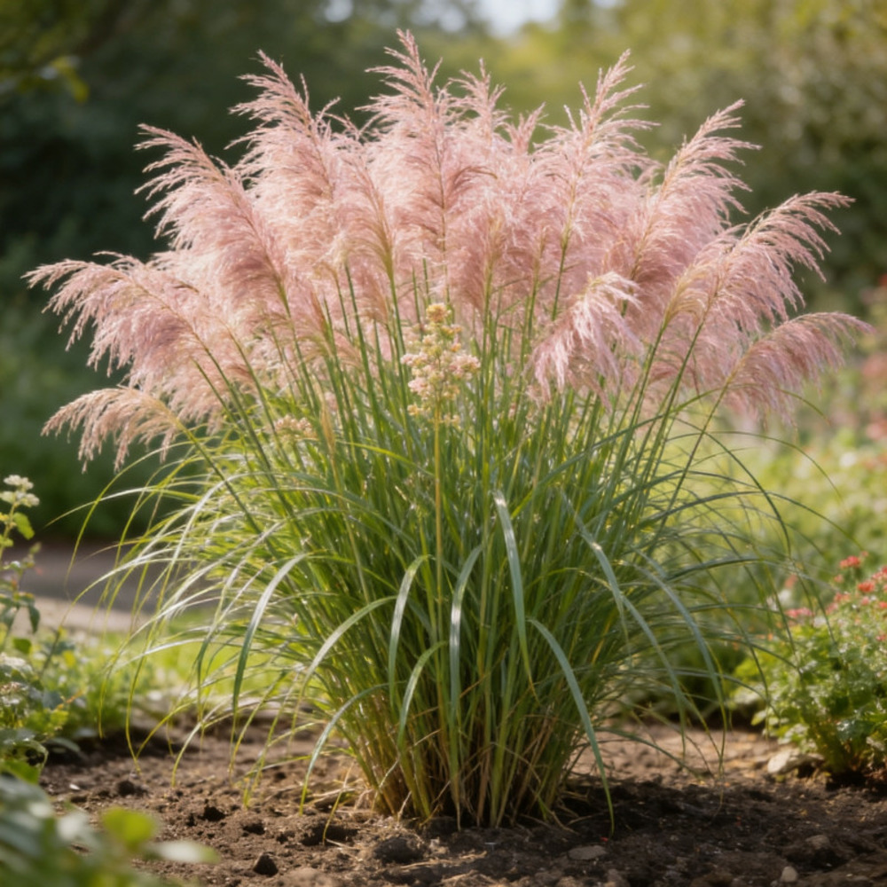 Roseau de chine sinensis pink cloud 40/60cm pot 3l - miscanthus sinensis pink cloud