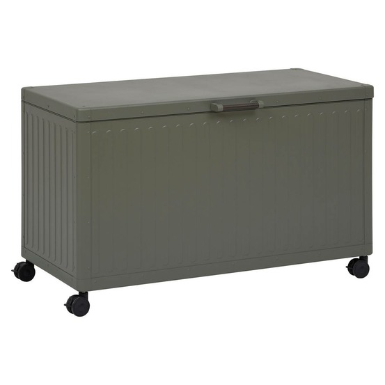 Coffre de rangement edenio vert laurier 510l
