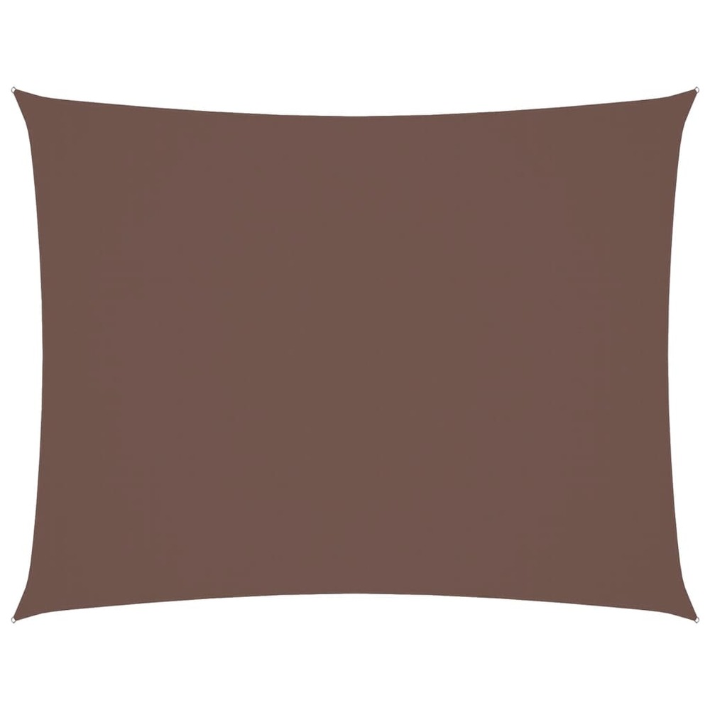 Voile de parasol tissu oxford rectangulaire 5x7 m marron