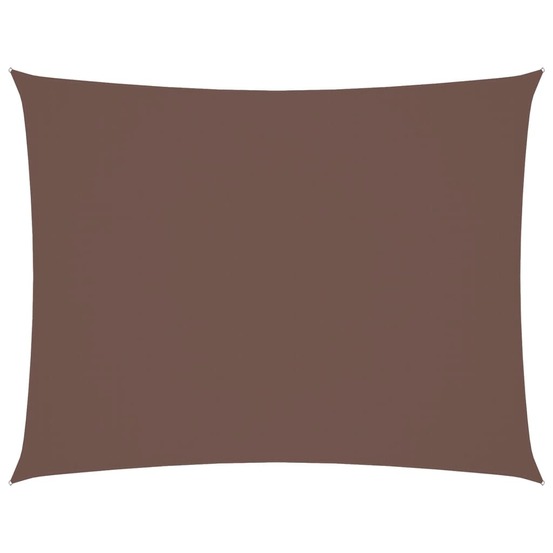 Voile de parasol tissu oxford rectangulaire 5x7 m marron