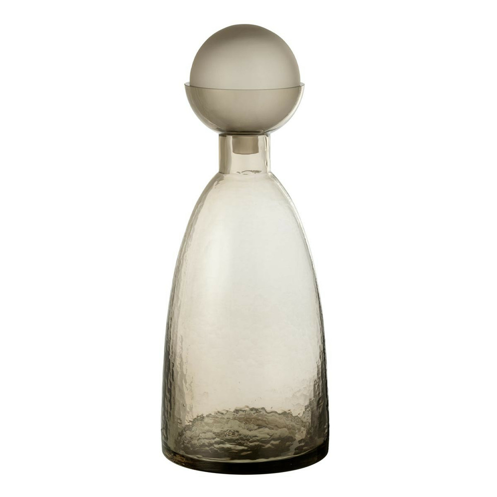 Vase bouteille bouchon en verre 