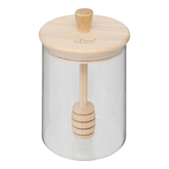 Pot à miel en verre & cuillère