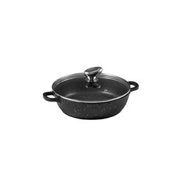 Pradel Excellence - PCUI001016 - Mijoteuse Fonte d'Aluminium Premium 28cm, Couvercle Verre - Revêtement Anti-Adhésif Façon Pierre - Poignée Amovible - Tout Feu, Noir Pradel Excellence - PCUI001016 - Mijoteuse Fonte d'Aluminium Premium 28cm, Couvercle Verre - Revêtement Anti-Adhésif Façon Pierre - Poignée Amovible - Tout Feu, Noir