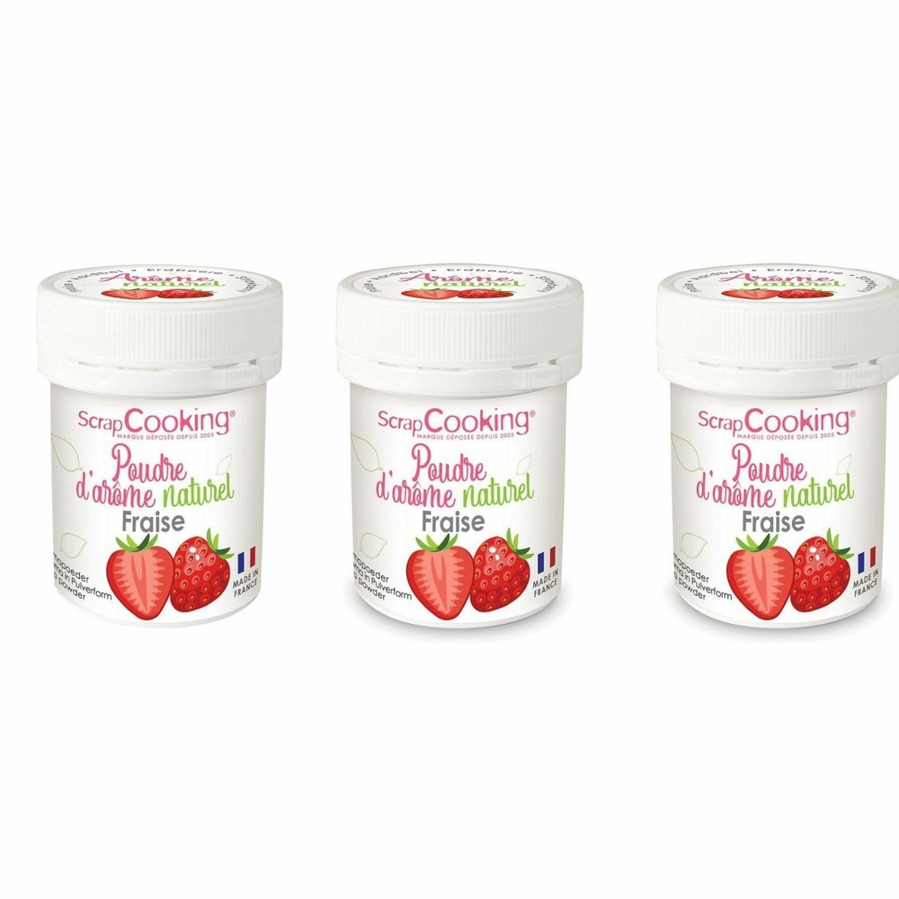 Arôme alimentaire naturel en poudre 60 g - fraise