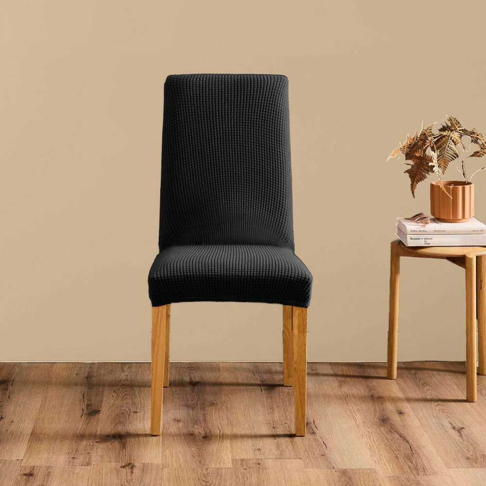 Housse de chaise en tissu gaufré 