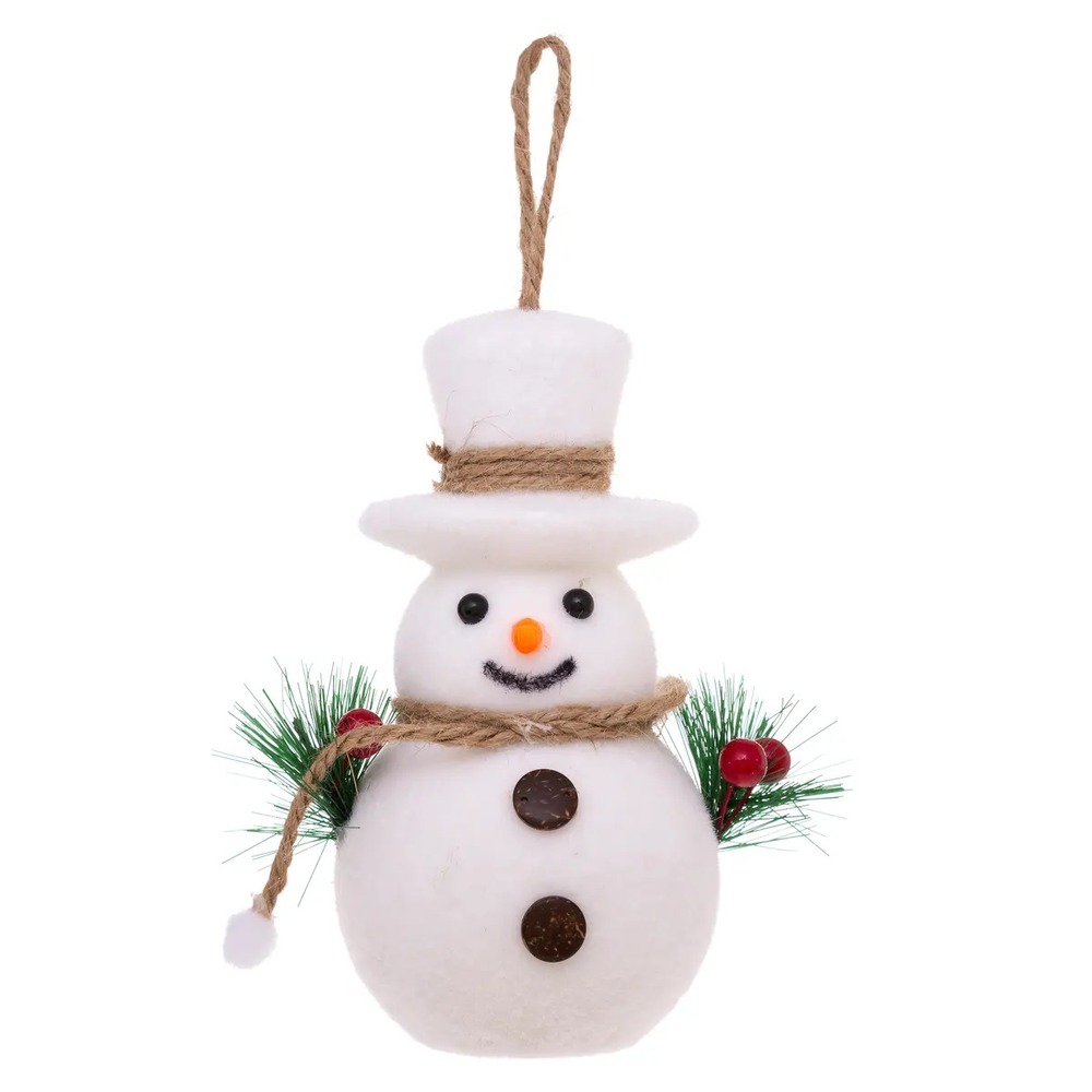 Bonhomme de neige boule de sapin de noel