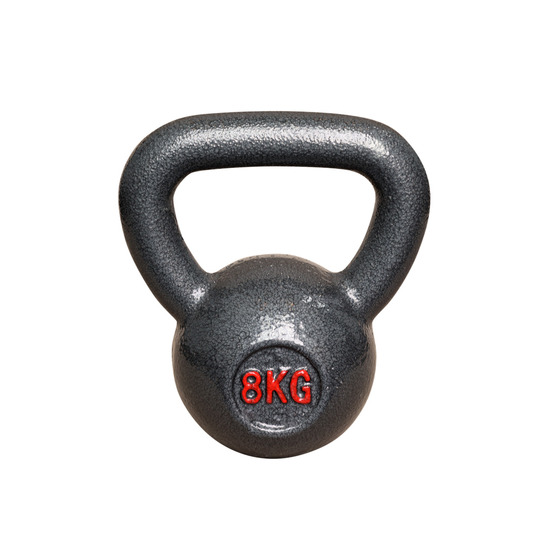 Kettlebell en fonte - 8 kg pour le fitness et l'entraînement de force