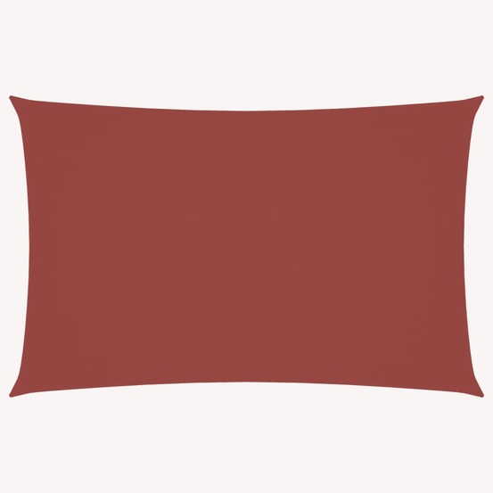Voile de parasol tissu oxford rectangulaire 4x7 m terre cuite