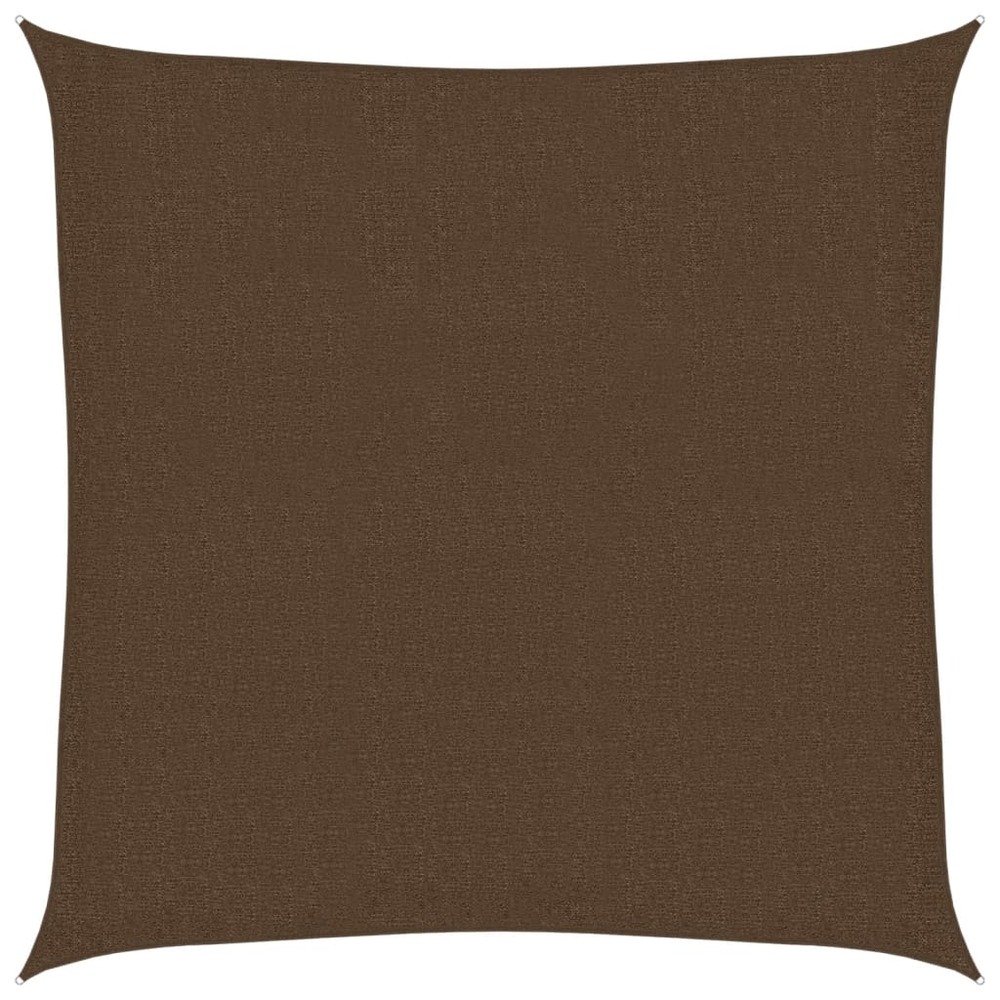Voile d'ombrage 160 g/m² marron 3x3 m pehd