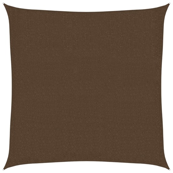 Voile d'ombrage 160 g/m² marron 3x3 m pehd
