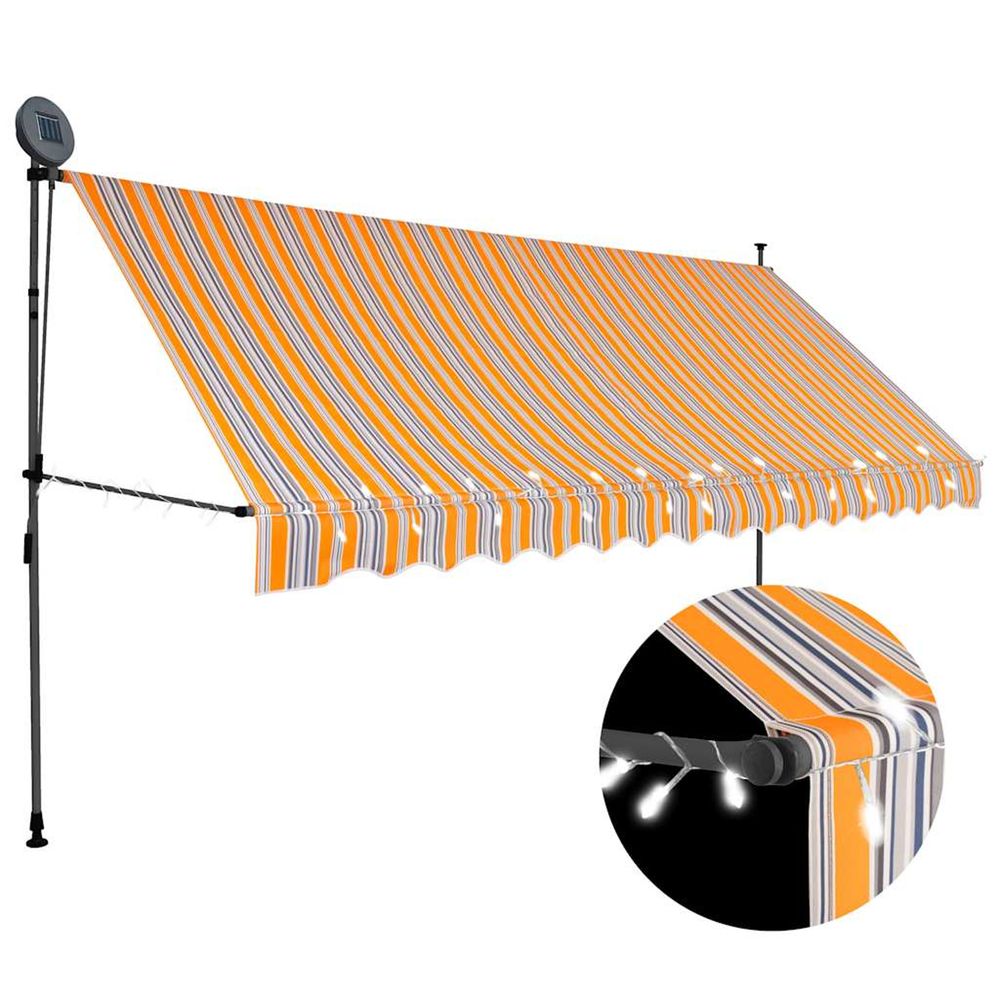 Store manuel rÃ©tractable avec LED 350