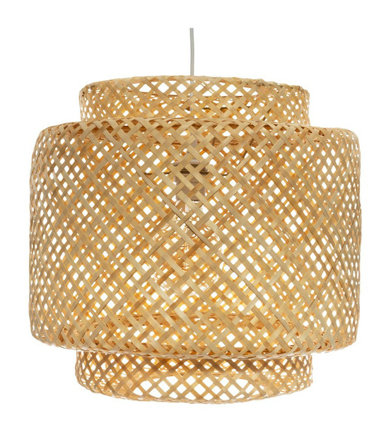Luminaire suspension en bambou naturel d 40 cm