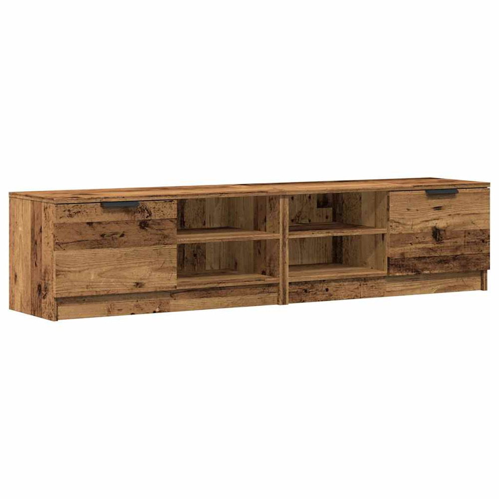 Meubles tv 2 pcs vieux bois 80x35x36,5 cm bois d'ingénierie