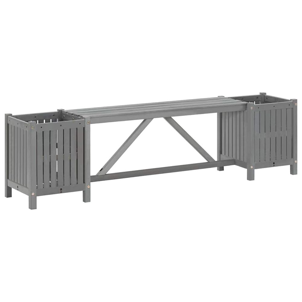 Banc de jardin avec 2 jardiniÃšres 150
