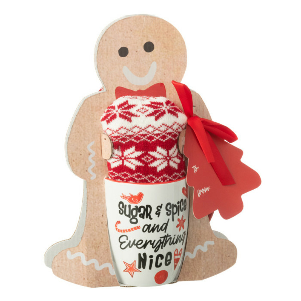 Mug en céramique & chausson 