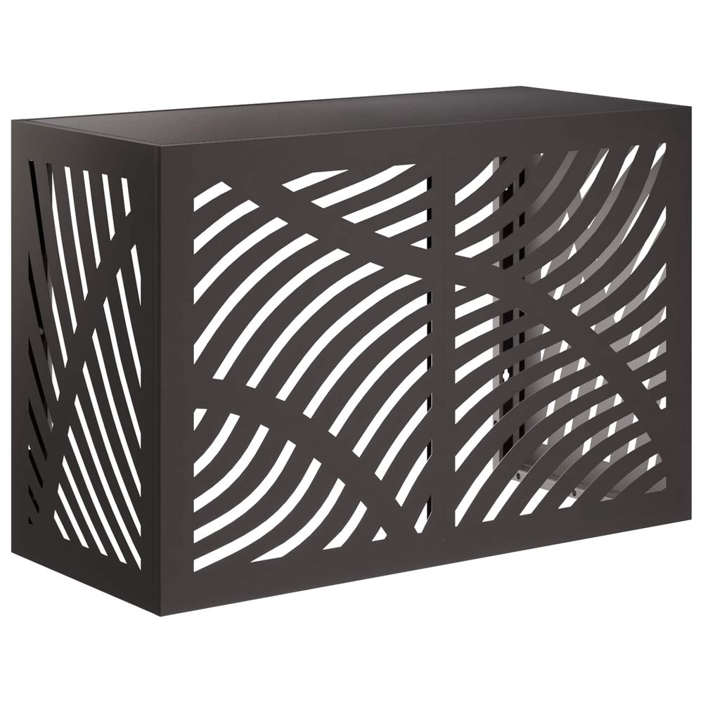 Housse de climatiseur noir 90 x 40 x 60 cm acier