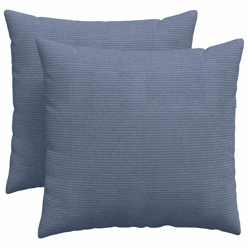 Coussins de canapé 2 pcs bleu 50 x 50 cm