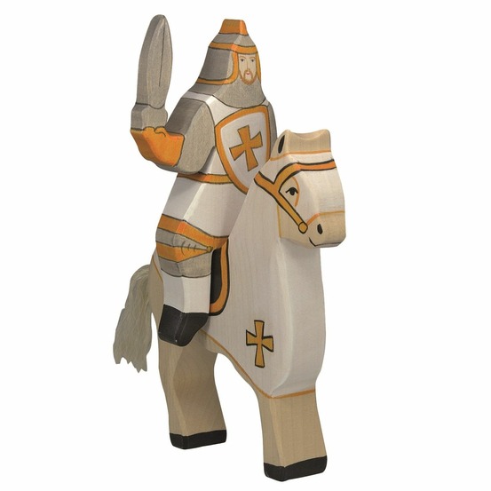 Figurine chevalier blanc avec épée