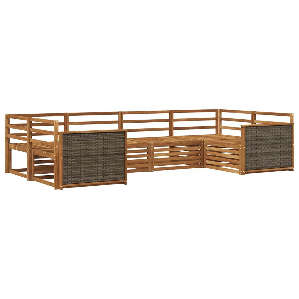 Ensemble de canapés d'extérieur 6 pc naturel