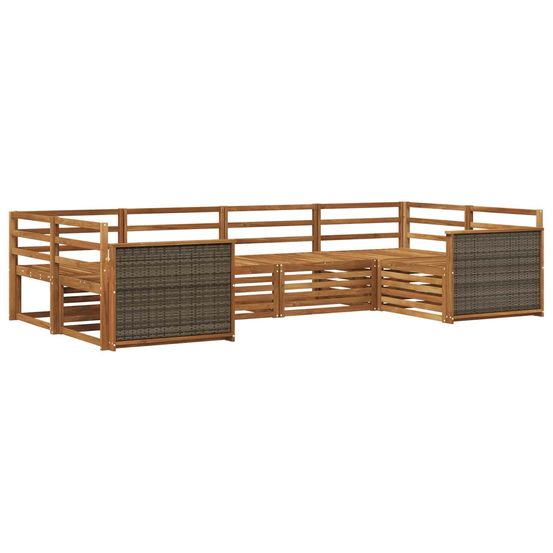 Ensemble de canapés d'extérieur 6 pc naturel