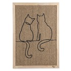 Panneau griffoir pour chats poezels 70x50x2 cm bois