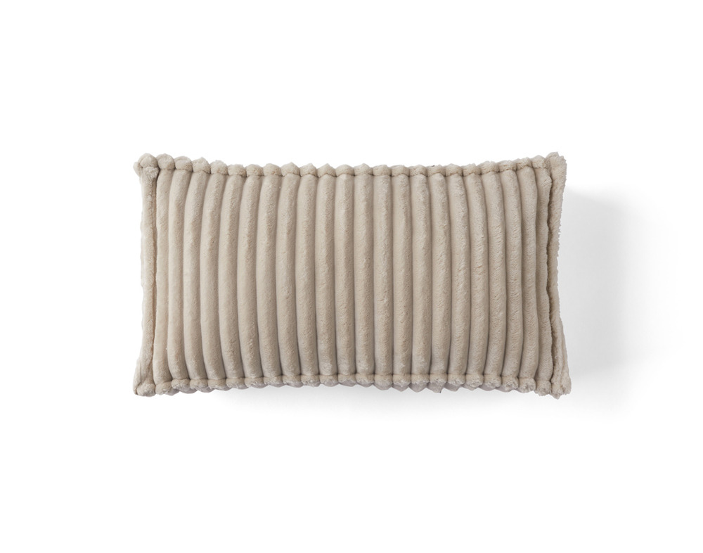 Stella - coussin - en velours côtelé grosses côtes - 32x57 cm