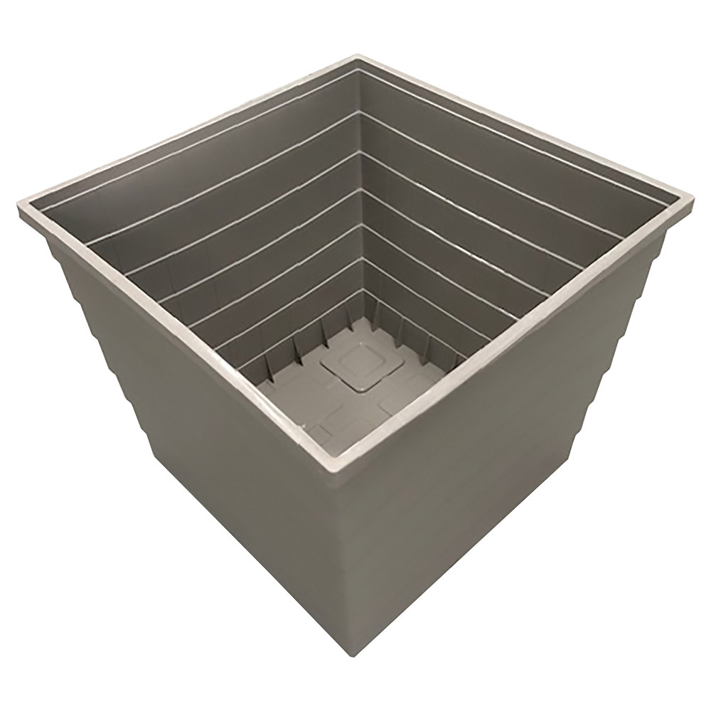 Pot de fleur d'extérieur à arrosage automatique waterups - gris