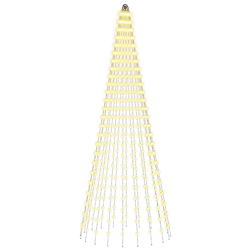 Lumières pour sapin de noël avec piquets 500 led blanc chaud et