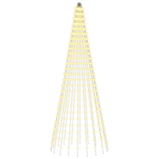 Lumières pour sapin de noël avec piquets 500 led blanc chaud et