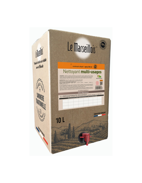 Nettoyant multi-usages ecocert bib 10l - le marseillois