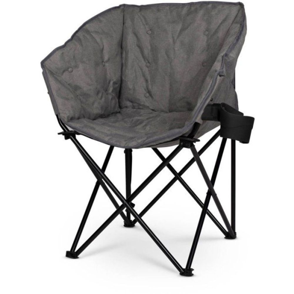 Fauteuil - - tubb chair grey - pliable rembourré - gris - 120 kg