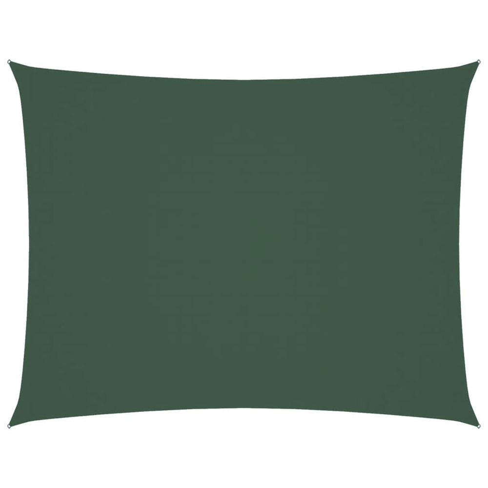 Voile de parasol tissu oxford rectangulaire 4x5 m vert foncé