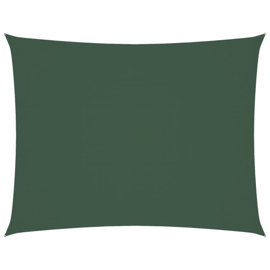 Voile de parasol tissu oxford rectangulaire 4x5 m vert foncé