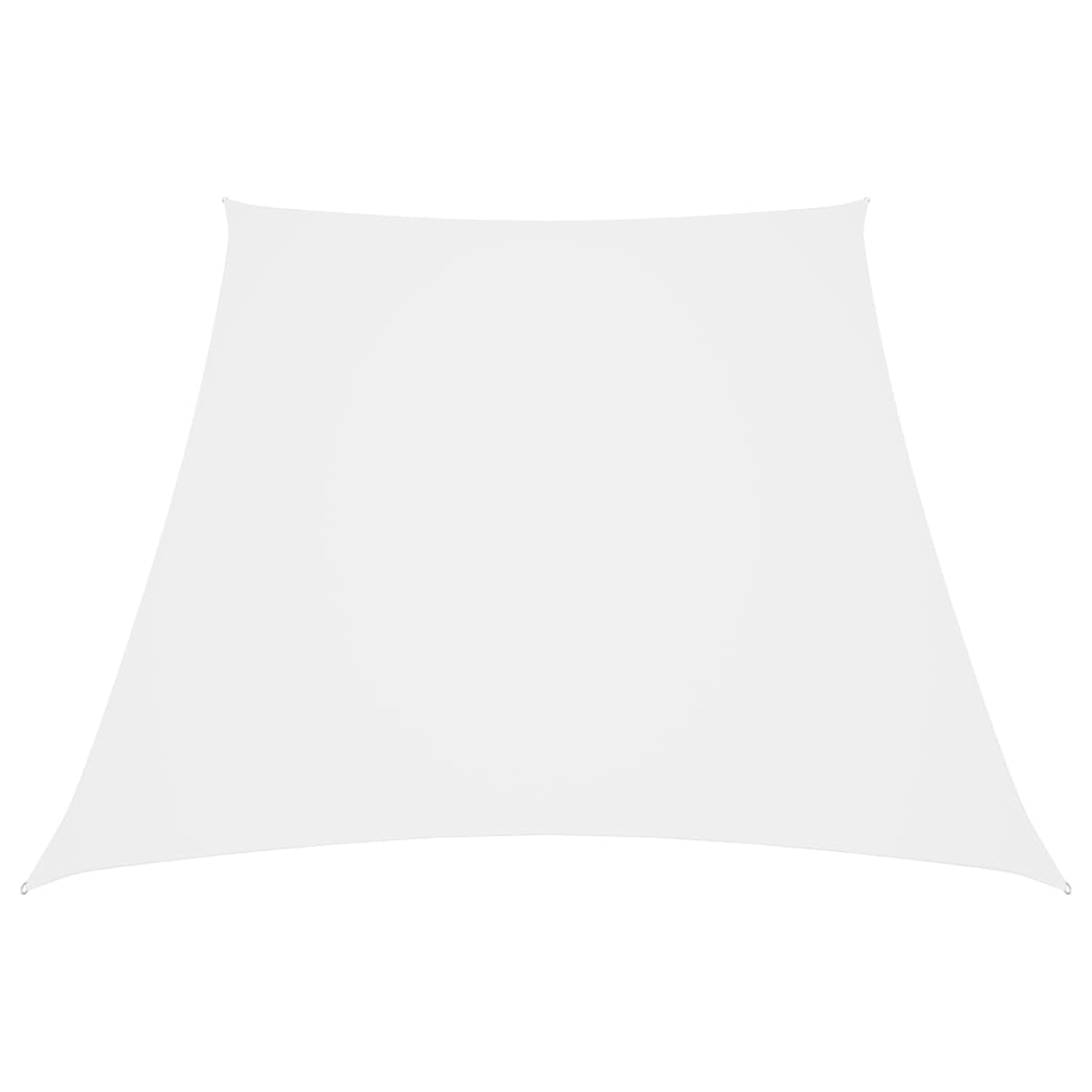 Voile de parasol tissu oxford trapèze 4/5x4 m blanc