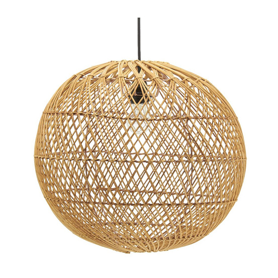 Abat-jour pour suspension boule en rotin grand modèle