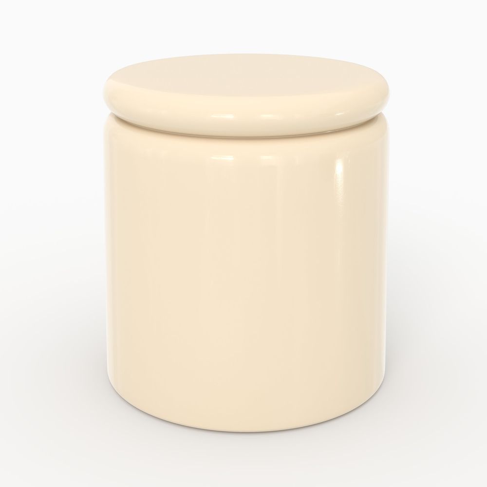 Oscar-table d'appoint laquée blanche en mdf, d40 cm