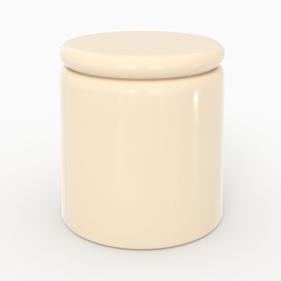Oscar-table d'appoint laquée blanche en mdf, d40 cm