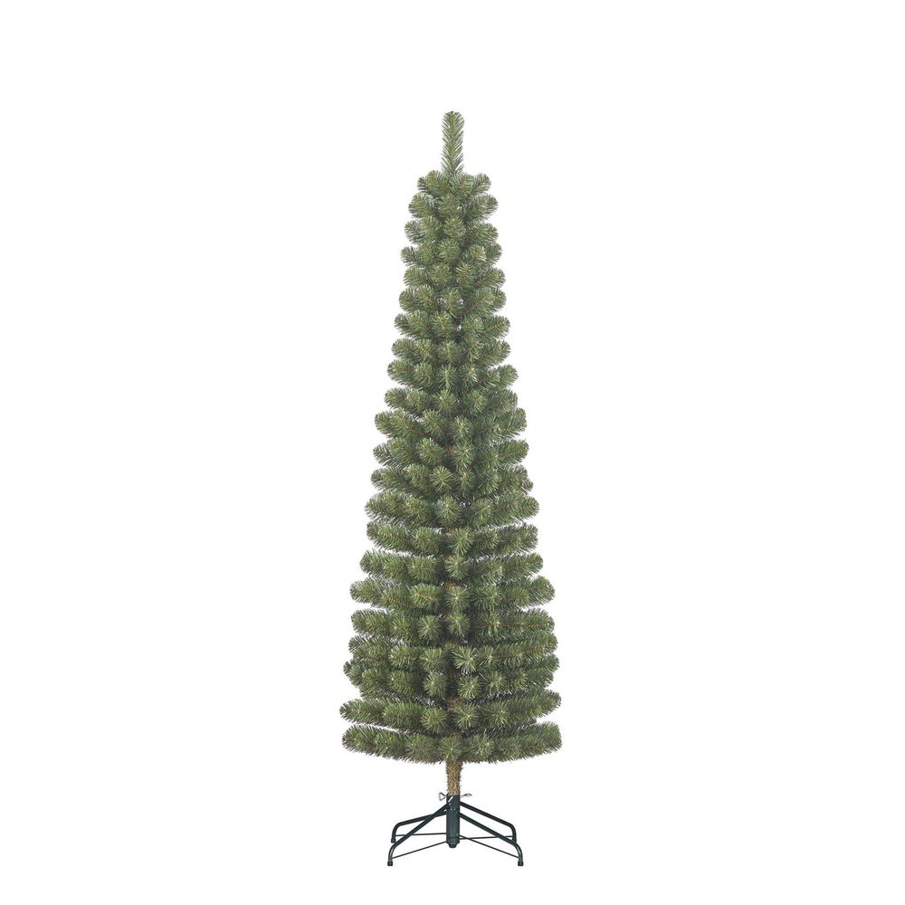 Black box arbre de noël artificiel charlton - 56x56x215 cm - pvc - vert