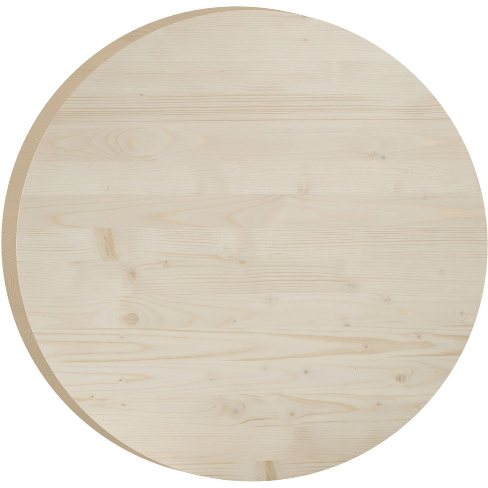 Plateau rond en pin 75 cm épaisseur 3 cm