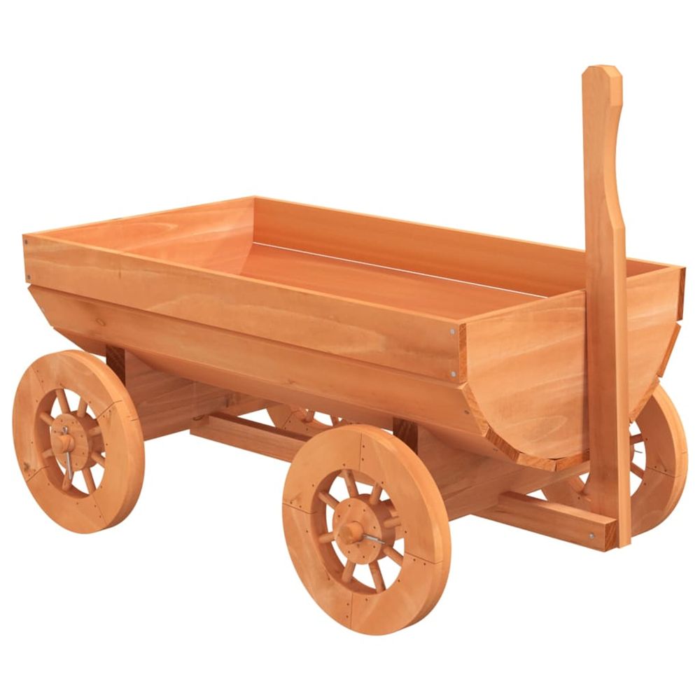 Chariot décoratif 70x43x54 cm bois massif de sapin